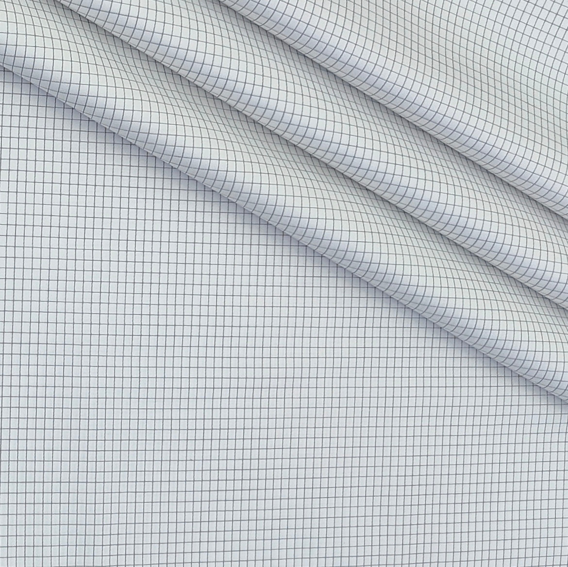 Shirt Fabric Soktas Finest 80s Giza Cotton Graph Check Colour Grey N White